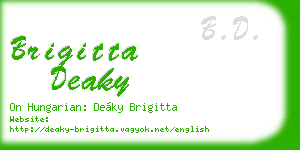 brigitta deaky business card