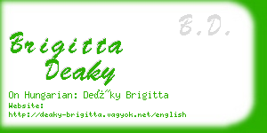 brigitta deaky business card